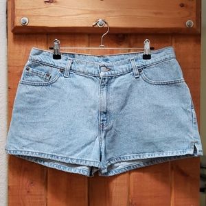 Levi's light blue denim shorts
